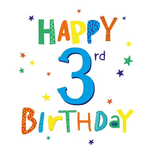 Picture of HAPPY 3RD BIRTHDAY CARD